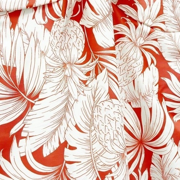 NWT Old Navy Tie-Front One-Piece Swimsuit Pineapple Hibiscus Print Plus Size 2X - Picture 5 of 16